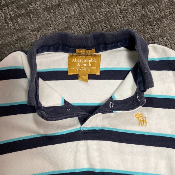 Abercrombie & Fitch Striped Polo (A) - Picture 2 of 3